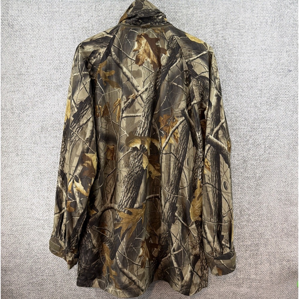 Vintage Remington Realtree Hardwoods Hunting Camo Zip Jacket Mens M 50 in Chest - Picture 3 of 16